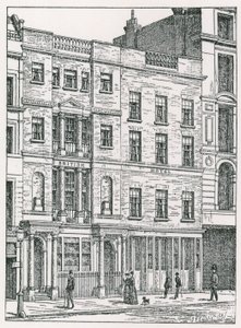Hotel britânico, Cockspur Street, Londres de English School