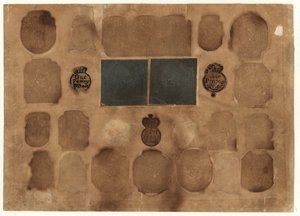 Selos da receita britânica, c.1765 de English School