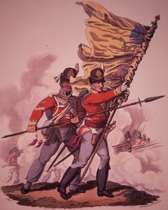 Soldados Britânicos (cor litho) de English School