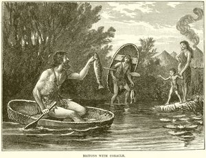 Bretões com coracle de English School