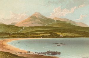 Baía de Brodick e Goatfell de English School