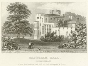 Brougham Hall, Westmoreland (gravura) de English School
