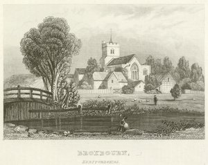 Broxbourn, Hertfordshire (gravura) de English School