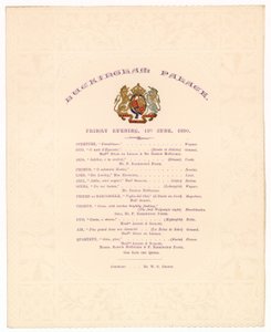 Concerto do Buckingham Palace, 13 de junho de 1890 de English School