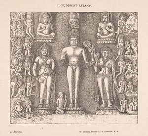 Ladainha Budista, dos templos das cavernas da Índia por James Fergusson e J. Burgess de English School