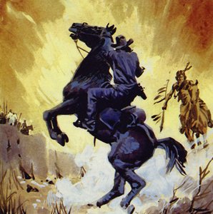 Buffalo Bill lutou com Yellow Hand, líder dos Cheyennes de English School