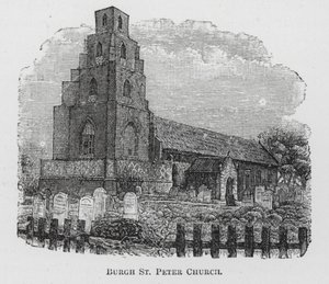 Igreja de Burgh St Peter (gravura) de English School