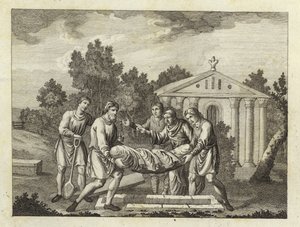 Enterro pelos anglo-saxões e dinamarqueses de English School
