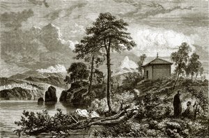Buriat templo no lago Ikeugun, Mongólia de English School