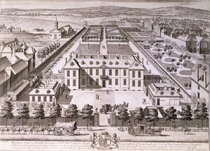 Burlington House em Piccadilly, século XVIII de English School