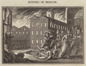 Queima de Moscovo (gravura) de English School