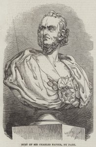 Busto de Sir Charles Napier, por Park (gravura) de English School