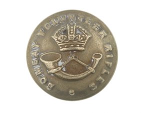 Button, Bombay Volunteer Rifles, 1901-1947 de English School