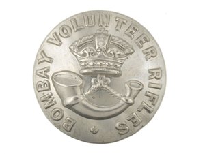 Button, Bombay Volunteer Rifles, pré-1901 de English School