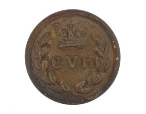Button, rifles voluntários de Calcutá, pré-1901 de English School