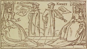 C37 d.47 bi.fii John Knox e Christopher Goodman discutindo com Mark Queen of Scots de English School