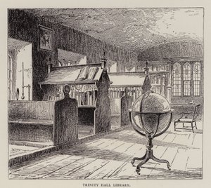 Cambridge: Biblioteca Trinity Hall (gravura) de English School