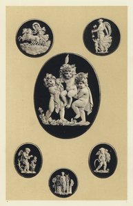 Cameos em Old Wedgwood Ware de English School