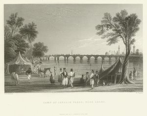 Acampamento de Ibrahim Pasha, perto de Adana, Turquia, 1837 de English School
