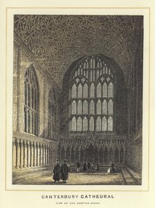 Catedral de Canterbury, vista da casa do capítulo de English School