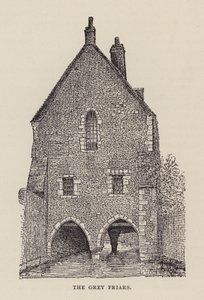 Canterbury: Os frades cinzentos (litho) de English School
