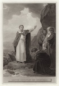 Canute reprovando seus cortesãos de English School