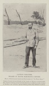 Capitão Baratier, Portador do Relatório do Major Marchand (litho) de English School