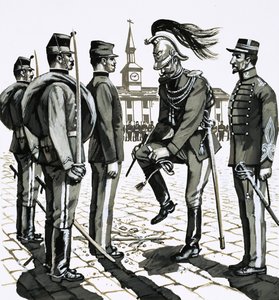 Capitão Dreyfus é marcado como traidor e enviado para a Ilha do Diabo de English School