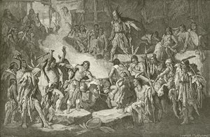 Capitão Smith salvo por Pocahontas de English School