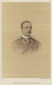 Capitão o Honorável F Johnstone (litografia) de English School