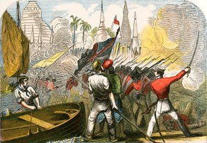 Captura de Rangoon, império birmanês de English School