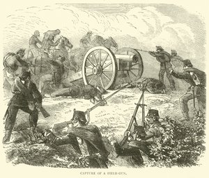 Captura de uma arma de campo, outubro de 1870 de English School