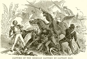 Captura da Bateria Mexicana pelo Capitão May de English School