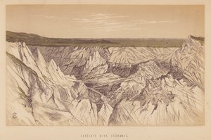 Mina de Carclaze, Cornualha (litografia) de English School