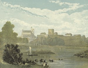 Catedral de Carlisle, vista do sudoeste de English School