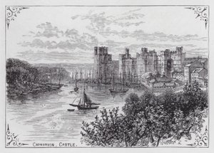 Castelo Carnarvon (gravura) de English School