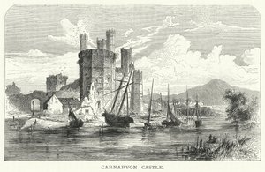 Castelo de Carnarvon (gravura) de English School