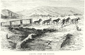 Transportando o lixo (gravura) de English School
