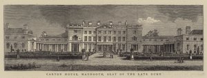 Carton House, Maynooth, Seat of the Late Duke (gravura) de English School