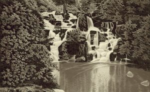 Cascata, Água da Virgínia (Litho) de English School