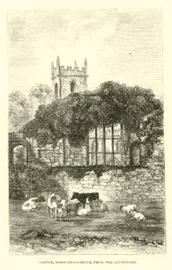 Castelo, Ashby-de-la-Zouch, do pátio de English School