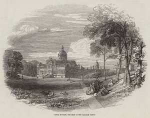 Castelo Howard, a Sede da Família Carlisle (gravura) de English School