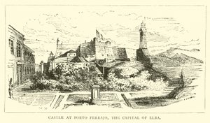 Castelo em Porto Ferrajo, a capital da Ilha de Elba de English School