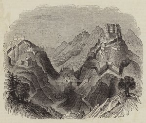 Castelo de Erenburg (gravura) de English School
