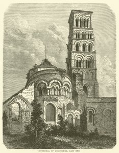 Catedral de Angouleme, extremo leste (gravura) de English School