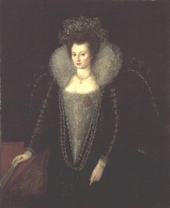 Catherine Killigrew, mais tarde Lady Jermyn (1597-1640), c.1595-1600 de English School
