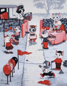 Gatos em festa de English School