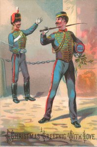 Cavalaria (militar), cartão de Natal de English School