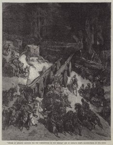 "Cedros do Líbano destinados à Construção do Templo", uma das Ilustrações da Bíblia de Gustave Dore (gravura) de English School