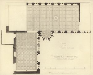 Plano de teto do Crosby Hall de English School